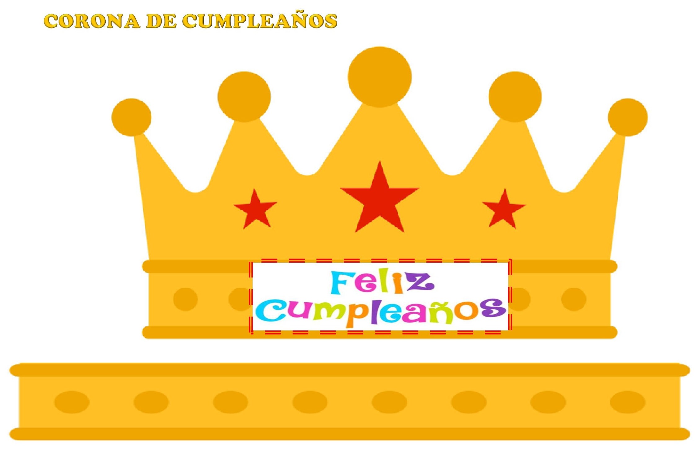 Corona cumpleaños - Web oficial Huella Educativa S.L.